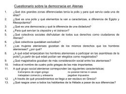 Cuestionario sobre la democracia en Atenas