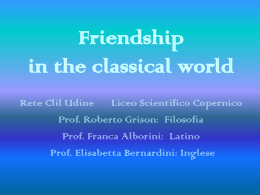 Friendship in the classical world
