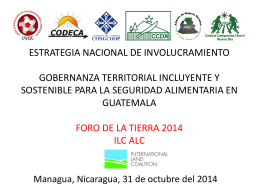 ENI Guatemala ESTRATEGIA NACIONAL: GOBERNANZA …