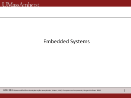 Embedded Systems - University of Massachusetts Amherst