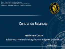 El XBRL y la Central de Balances en Argentina, Guillermo