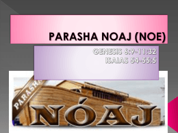 PARASHA NOAJ (NOE) - Kehila Mesianica La Roca