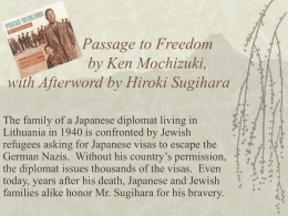 Passage to Freedom by Ken Mochizuki, with Afterword by