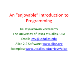An introduction to Programming