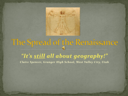 Spread of the Renaissance PPT