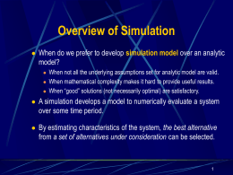 13.1 Overview of Simulation