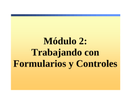 Module 2: Working with Forms and Controls
