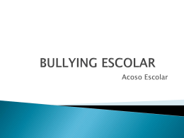 BULLYING ESCOLAR - Colegio Gabriela Brimmer
