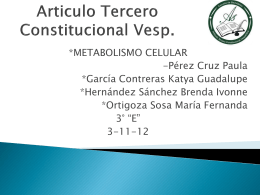 Articulo Tercero Constitucional Vesp.