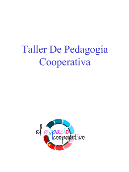 Taller de pedagogia cooperativa