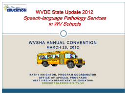 Speech-language pathology services in the schools