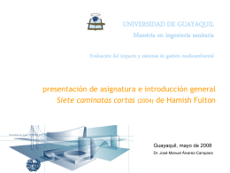 modulo evaluacion ambiental master Guayaquil 2008