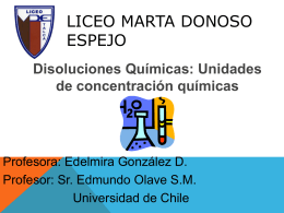 UNIDADES QUIMICAS - Liceo Marta Donoso Espejo