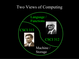 CS 312: Programming Language Design