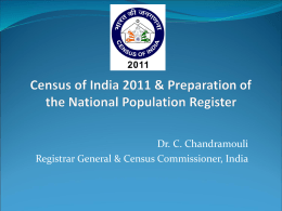 An Introduction to Census of India 2011