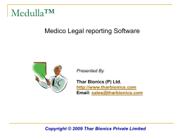 Medulla - Thar Bionics Private Limited