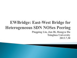 East-West Bridge for SDN Network Peering