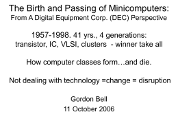 The Coming and Going of Minicomputers: A DEC …
