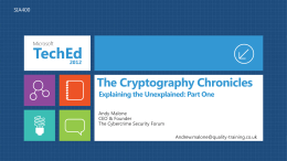 The Cryptography Chronicles: Explaining the Unexplained