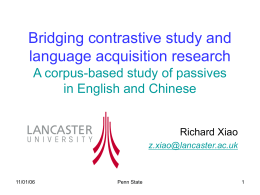 Bridging contrastive study and language acquisition