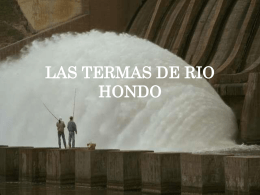 LAS TERMAS DE RIO HONDO