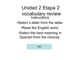 Chapter 1 vocabulary review