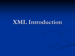 XML Introduction - Texas A&M University