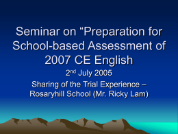 Seminar on “Preparation for School