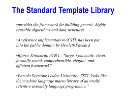 Standard Template Library (STL)