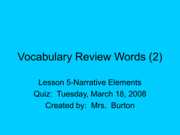 Vocabulary Review Words (2)