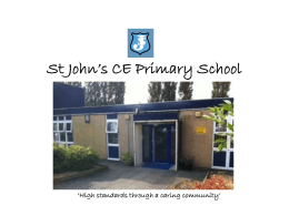 St John’s CE Primary School ‘High standards through a