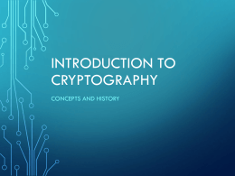 Overview of Modern Cryptography