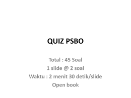 QUIZ PSBO - Diniasanti's Blog | Life is a learning process