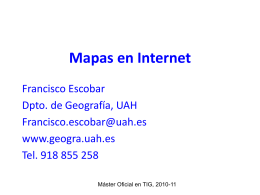 Mapas en Internet