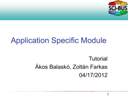 Application Specific Module