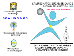 CAMPEONATOS SUDMERICANOS BS AS 2008