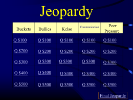Jeopardy - Boyd County Public Schools
