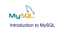 SQL - miageprojet2