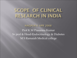 Scope of clinical research