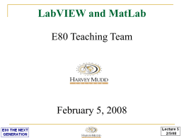 LabView and Matlab‡