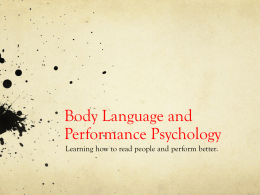 Body Language and Performance Psychology