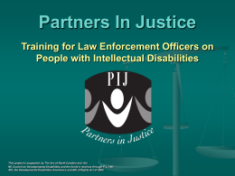 PARTNERS IN JUSTICE - The Arc of North Carolina