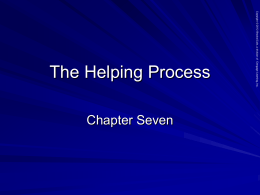 The Helping Process - Bakersfield College