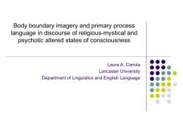 Body boundary and primary process language in …