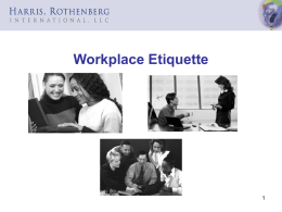Workplace Etiquette Slides. ppt