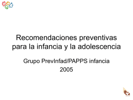 Recomendaciones Preventivas 2005