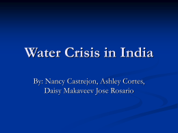 Water Crisis in India - Wikispaces