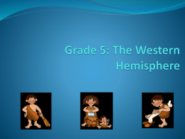 Grade 5: The Western Hemisphere
