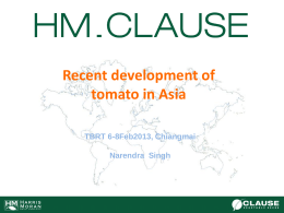 SA&SEA vs Rest Asia - Tomato Genetics Cooperative
