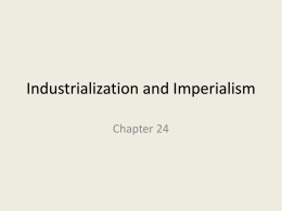 Industrialization and Imperialism